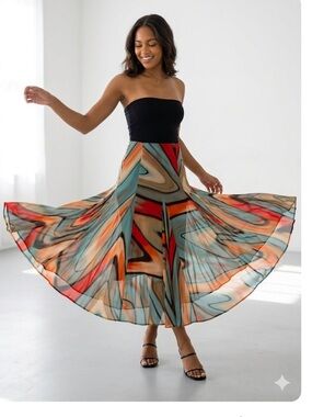 lapis denim dress The Sydney Cinch Waist Dress in Denim – Liza Byrd main image 0